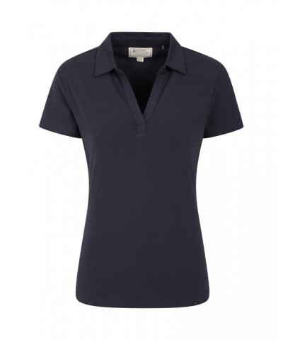 Womens UV Polo Shirt Navy $15.84 Tops