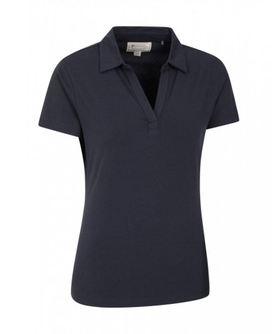 Womens UV Polo Shirt Navy $15.84 Tops