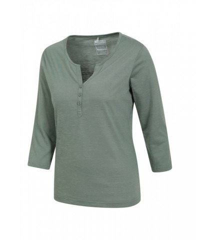 Paphos Womens Quick-Dry UV Button Top Light Khaki $17.15 Tops