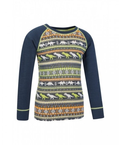 Jacquard Kids Merino Base Layer Set Green $23.39 Base Layers