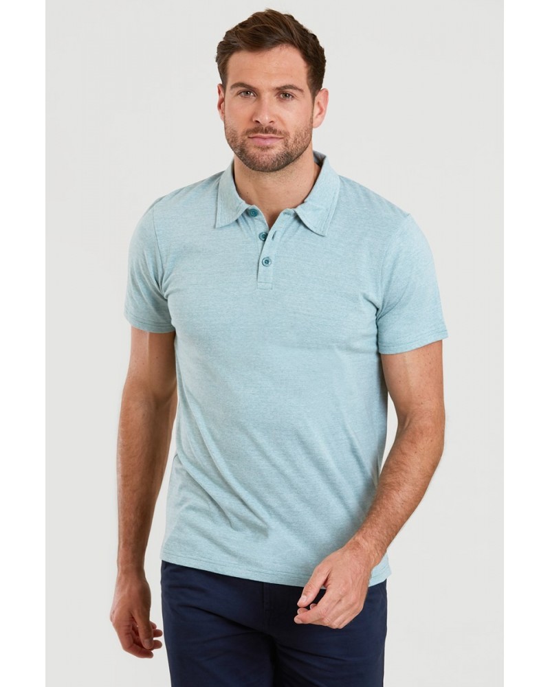 Bodmin Mens Polo Light Teal $11.43 Tops