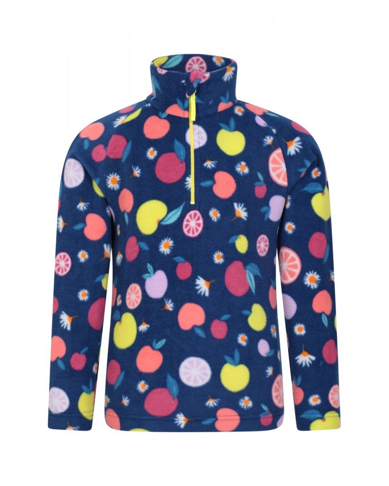 Endeavour Kids Printed Half-Zip Fleece Navy $10.39 Fleece