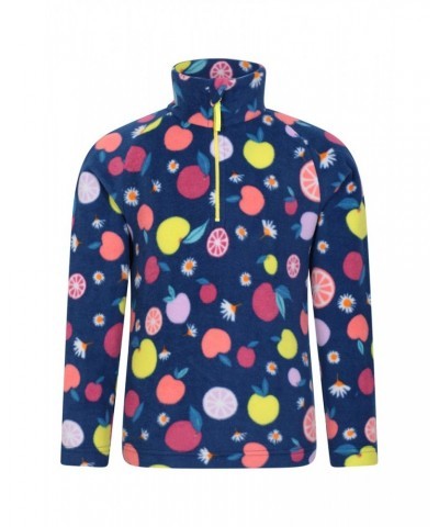 Endeavour Kids Printed Half-Zip Fleece Navy $10.39 Fleece