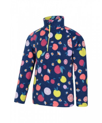 Endeavour Kids Printed Half-Zip Fleece Navy $10.39 Fleece