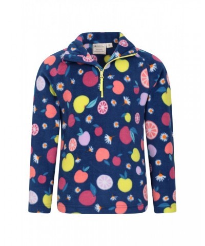 Endeavour Kids Printed Half-Zip Fleece Navy $10.39 Fleece