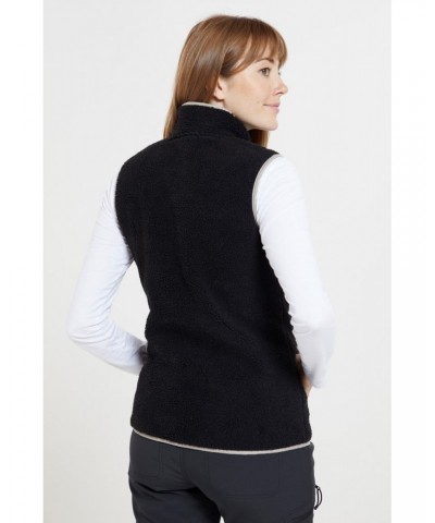 Sennen Womens Sherpa Lined Vest Black $22.39 Jackets