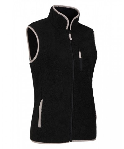 Sennen Womens Sherpa Lined Vest Black $22.39 Jackets