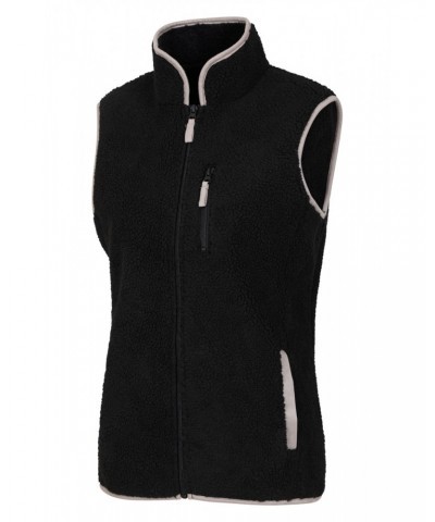 Sennen Womens Sherpa Lined Vest Black $22.39 Jackets