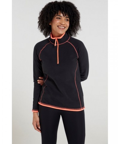 Montana Womens Half-Zip Fleece Jet Black $14.30 Fleece