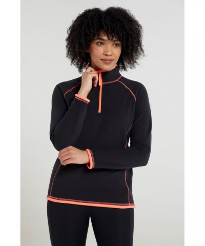 Montana Womens Half-Zip Fleece Jet Black $14.30 Fleece