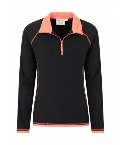 Montana Womens Half-Zip Fleece Jet Black $14.30 Fleece