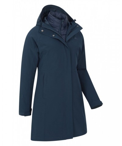 Alaskan Womens Long 3 in 1 Jacket Dark Blue $78.20 Jackets