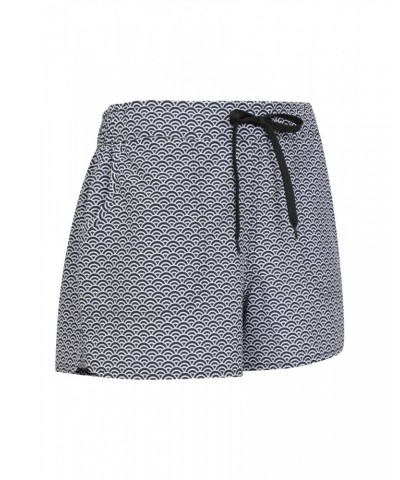 Patterned Womens Stretch Boardshorts - Short Black $16.17 Pants