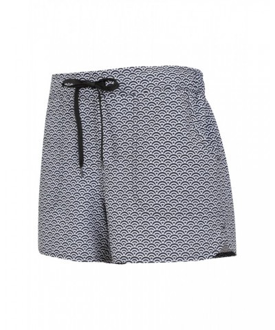 Patterned Womens Stretch Boardshorts - Short Black $16.17 Pants