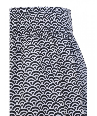 Patterned Womens Stretch Boardshorts - Short Black $16.17 Pants