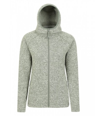 Nevis Womens Full Zip Hoodie Light Khaki $27.02 Fleece