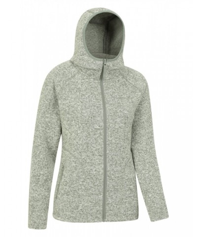 Nevis Womens Full Zip Hoodie Light Khaki $27.02 Fleece