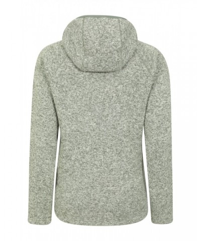 Nevis Womens Full Zip Hoodie Light Khaki $27.02 Fleece