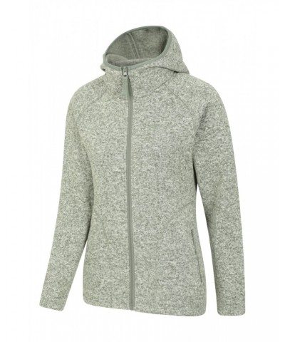 Nevis Womens Full Zip Hoodie Light Khaki $27.02 Fleece