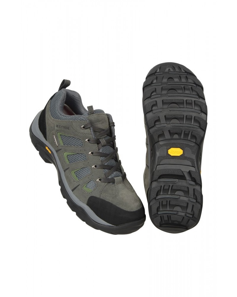 Field Extreme Mens Vibram Waterproof Hiking Shoes Grey $50.60 Footwear