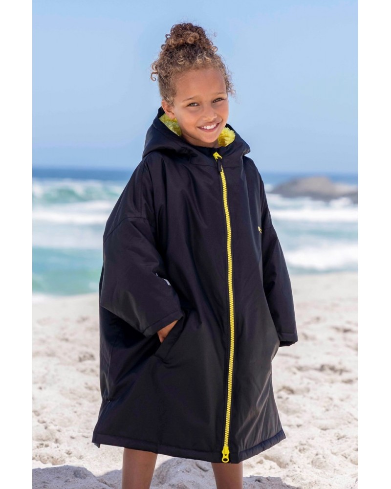 Tidal Kids Waterproof Swim Robe Jet Black $32.50 Swimwear