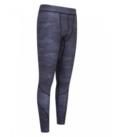 Mens Running Leggings Jet Black $13.53 Active