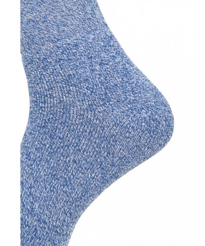 Outdoor Mens Mid-Calf Hiking Socks 3-pack Bright Blue $11.39 Accessories