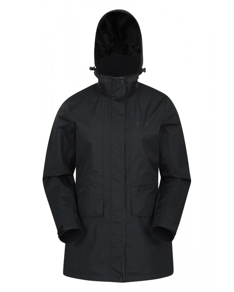 Glacial Extreme Womens Long Waterproof Jacket Black $29.40 Jackets