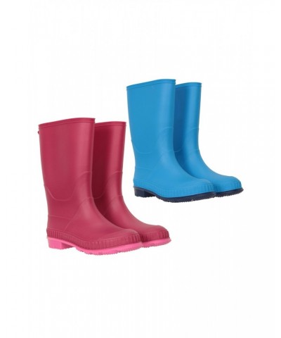 Plain Kids Rain Boots - 2-Pack Berry $20.64 Footwear