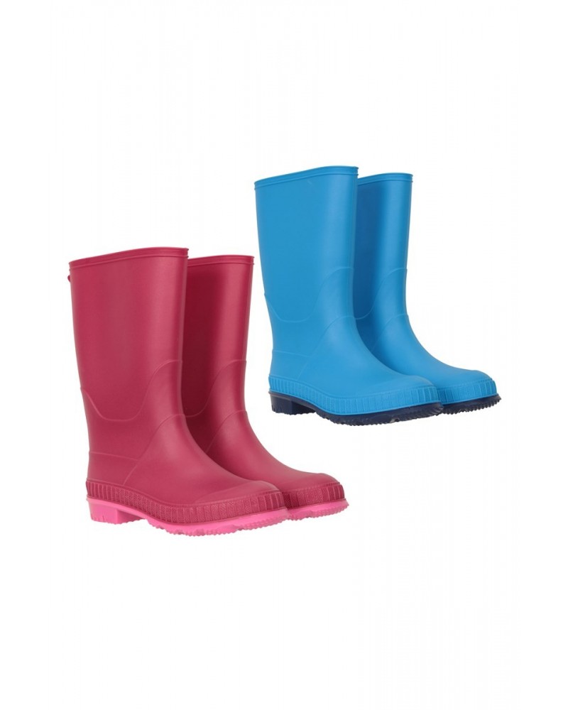 Plain Kids Rain Boots - 2-Pack Berry $20.64 Footwear