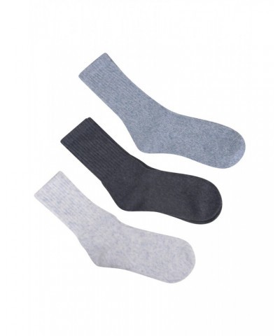 Outdoor Womens Mid-Calf Hiking Socks 3-Pack Pale Blue $11.79 Accessories