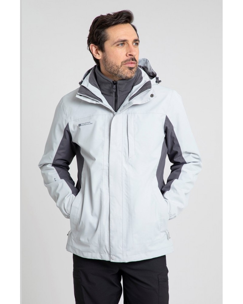 Thunderstorm Mens 3 in 1 Jacket Grey $33.15 Jackets