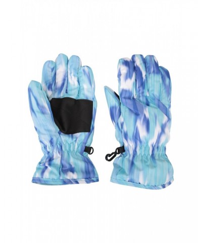 Printed Kids Ski Gloves Teal $11.79 Accessories