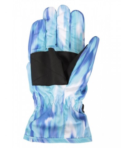 Printed Kids Ski Gloves Teal $11.79 Accessories