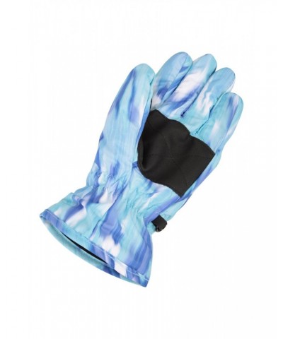 Printed Kids Ski Gloves Teal $11.79 Accessories