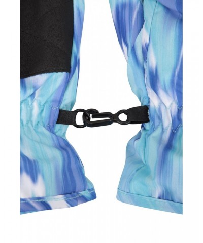 Printed Kids Ski Gloves Teal $11.79 Accessories