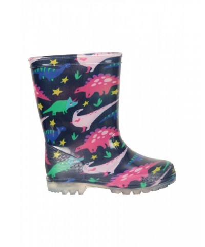 Splash Junior Flashing Lights Rain Boots Light Teal $13.49 Footwear