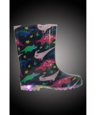 Splash Junior Flashing Lights Rain Boots Light Teal $13.49 Footwear