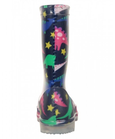 Splash Junior Flashing Lights Rain Boots Light Teal $13.49 Footwear