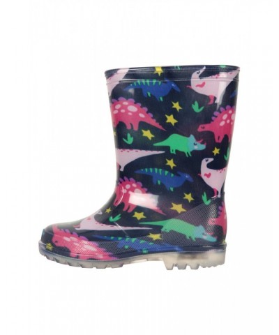 Splash Junior Flashing Lights Rain Boots Light Teal $13.49 Footwear