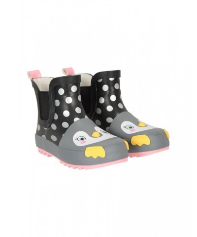 Kids Short Character Rain Boots Black $15.38 Footwear