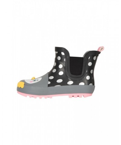 Kids Short Character Rain Boots Black $15.38 Footwear