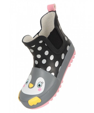 Kids Short Character Rain Boots Black $15.38 Footwear