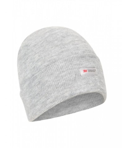 Womens Thinsulate Knitted Beanie Light Grey $10.00 Accessories