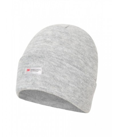 Womens Thinsulate Knitted Beanie Light Grey $10.00 Accessories