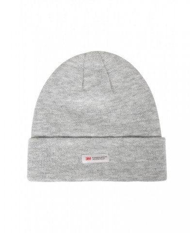 Womens Thinsulate Knitted Beanie Light Grey $10.00 Accessories