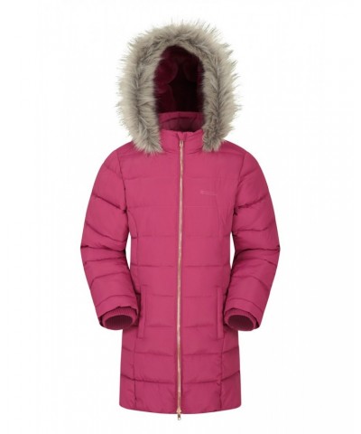 Galaxy Kids Water-resistant Long Insulated Jacket Berry $40.59 Jackets