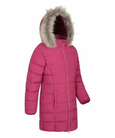 Galaxy Kids Water-resistant Long Insulated Jacket Berry $40.59 Jackets