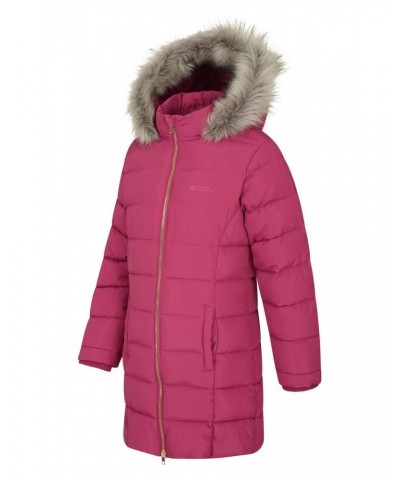 Galaxy Kids Water-resistant Long Insulated Jacket Berry $40.59 Jackets