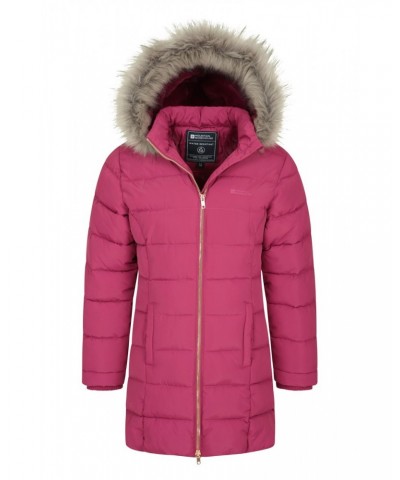 Galaxy Kids Water-resistant Long Insulated Jacket Berry $40.59 Jackets